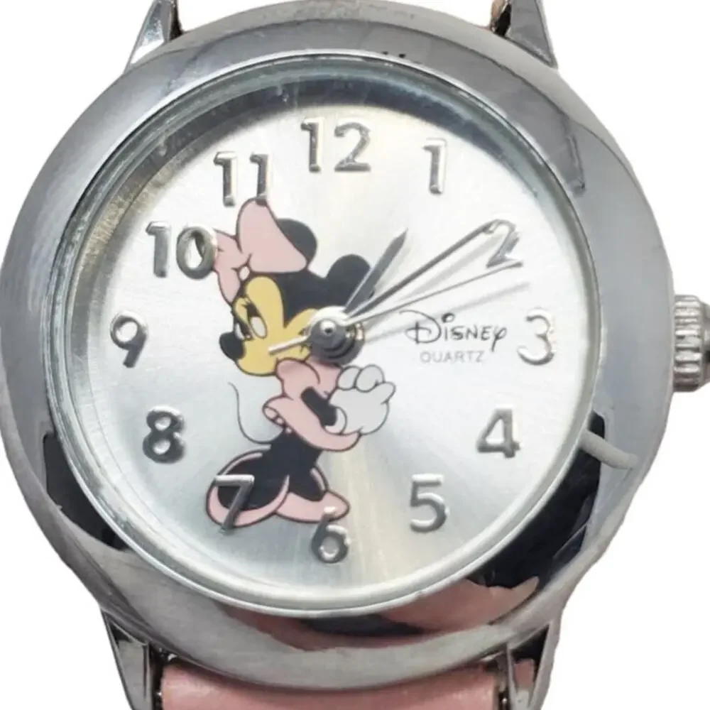 Disney Parks Minnie Mouse Watch Silver Hearts